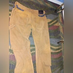 Vintage A Tiziano Yellow Brown Pants Size 36